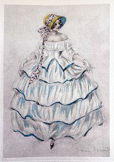 Louis Icart - The Dress