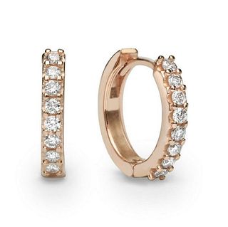 14kt Rose Gold 0.32ctw Diamond Earrings