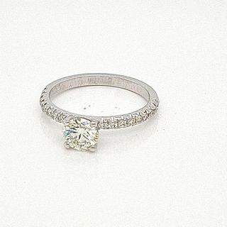 14kt White Gold 0.78ctw Diamond Ring