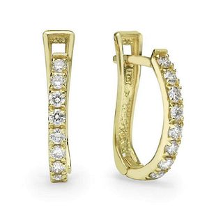 14kt Yellow Gold 1.05ctw Diamond Earrings