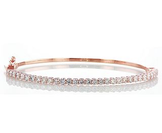 14kt Rose Gold 1.9ctw Diamond Bracelet