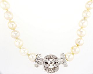 18kt White Gold 1ctw Diamond Necklace