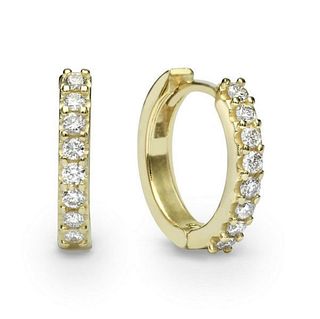 14kt Yellow Gold 0.32ctw Diamond Earrings