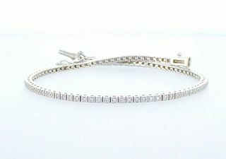 14kt White Gold 0.5ctw Diamond Tennis Bracelet