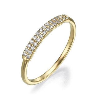 14kt Yellow Gold 0.16ctw Diamond Ring
