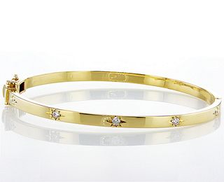 14k yellow gold 0.95ctw Diamond Bracelet