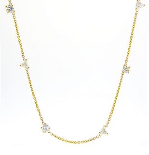 14kt Yellow Gold 1.81ctw Diamond Necklace