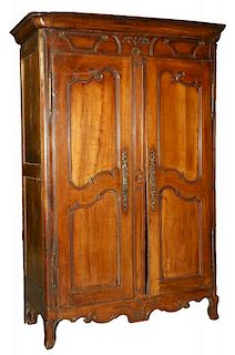 FRENCH TWO-DOOR ARMOIRE