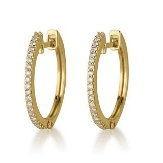 14kt Yellow Gold 0.24ctw Diamond Earrings