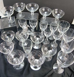 COLLECTION OF HEISEY LARIAT GLASSWARE