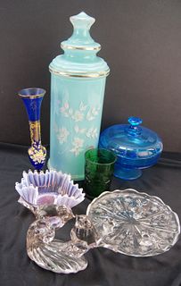 AQUA BLUE APOTHECARY JAR & MORE