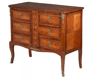 19TH C. FRENCH SIX-DRAWER COMMODE
