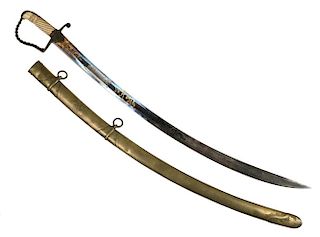 AMERICAN DRESS SWORD WITH SCABBARD