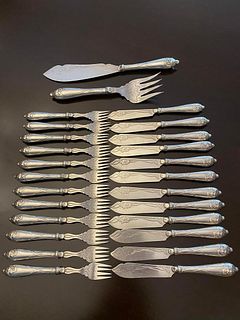 WMF GERMANY FISH SET WITH  SERVING PIECES