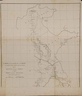 VERY RARE EARLY FRENCH MAP OF CHINA