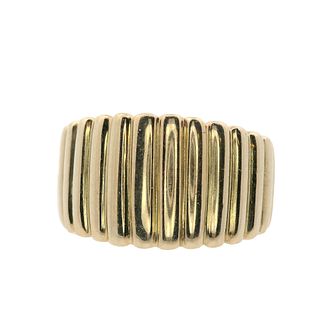 18kt yellow Gold Fluted Ring