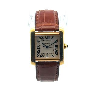 Cartier Tank Francaise Automatic Watch Larger-size 18kt gold