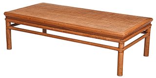 Chinese Boxwood and Hongmu Bamboo Style Daybed