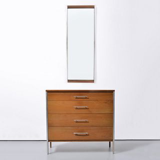 Paul McCobb for Calvin four-drawer chest with mirror