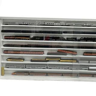Model Trains in Display Case