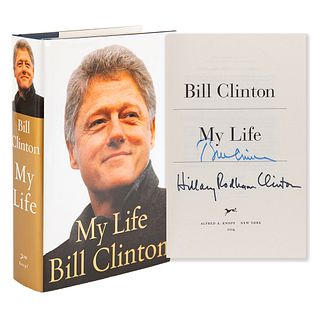 Bill and Hillary Clinton Signed Book - My Life