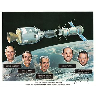 Apollo-Soyuz Multi-Signed Photograph