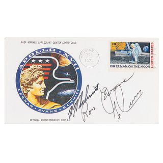 Apollo 17 Signed &#39;Insurance Type&#39; Cover