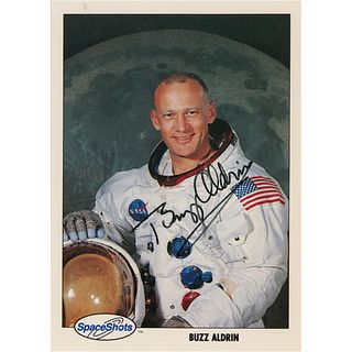 Buzz Aldrin Signed SpaceShots Trading Card