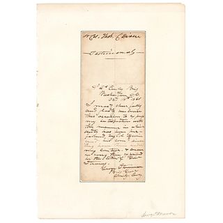 George Stoneman Civil War-Dated Autograph Letter Signed