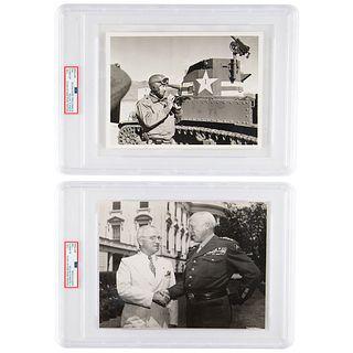 George S. Patton (2) Original &#39;Type I&#39; Photographs