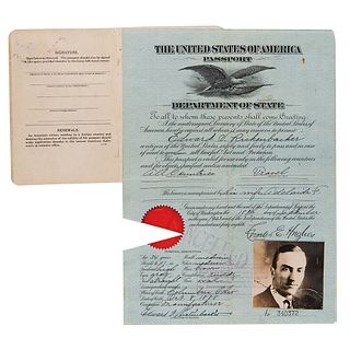 Eddie Rickenbacker&#39;s Signed Passport (1923)