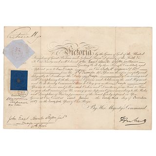 Queen Victoria Document Signed