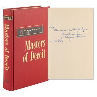 J. Edgar Hoover Signed Book