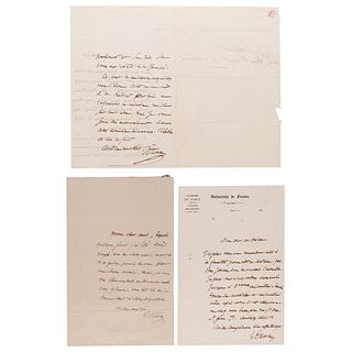 Jean-Baptiste Dumas (3) Autograph Letters Signed