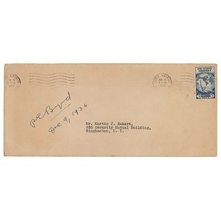 Richard E. Byrd Signed &#39;Little America&#39; Airmail Envelope