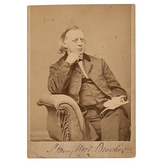 Henry Ward Beecher Signed Photograph