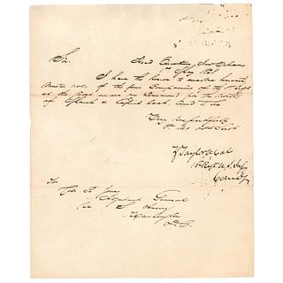 Zachary Taylor Letter Signed