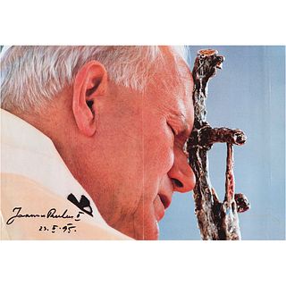 Pope John Paul II Signed Time Magazine