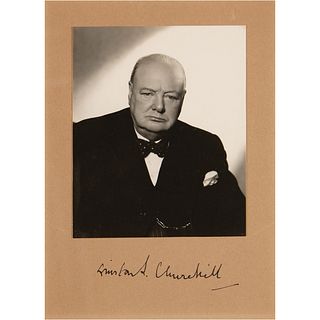 Winston Churchill Signed Photograph by Vivienne of London