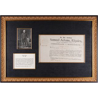 Samuel Adams Document Signed
