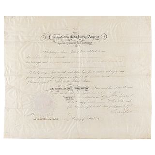 John Tyler Document Signed as President