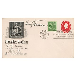 Harry S. Truman Signed First Day Cover