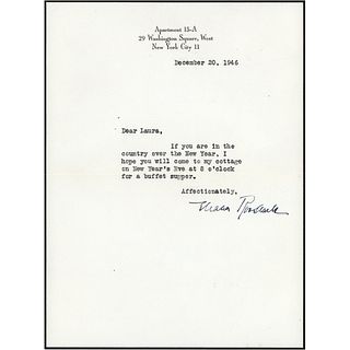 Eleanor Roosevelt Typed Letter Signed to Her Late Husband&#39;s Cousin, Laura Delano