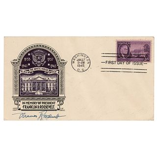 Eleanor Roosevelt Signed First Day Cover