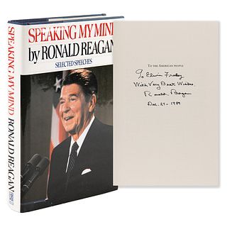 Ronald Reagan Signed Book - Speaking My Mind