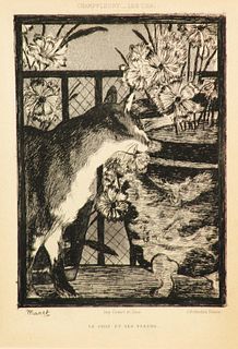 Edouard Manet - Le Chat et les Fleurs