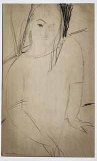 Amedeo Modigliani - Untitled Portrait of a Woman (After)