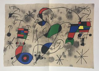 Joan Miro - Plate 4-5 from Derriere Le Miroir