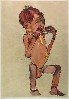 Egon Schiele (After) - New Born Baby