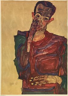 Egon Schiele (After) - Self Portrait